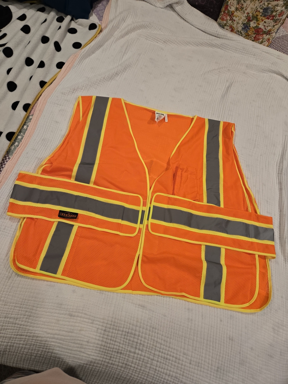 High-Visibility Orange Safety Vest